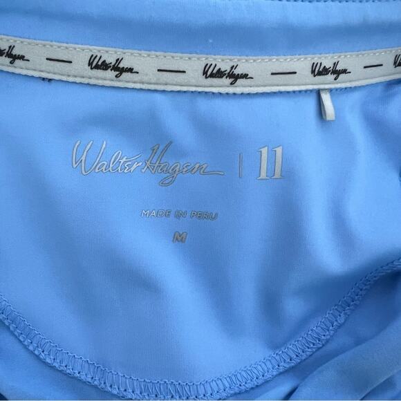 Walter Hagen Performance 11 Polo Blue All Over Print Golf Shirt Size Medium - Picture 8 of 11